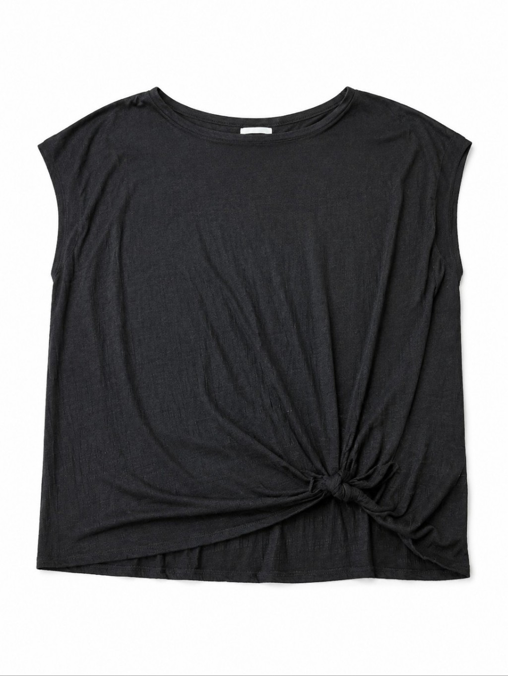 Max Studio London Women’s Black Knot Front Cap Sleeve Round Neck Top Size 2x